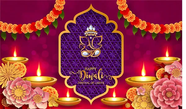 Multicolour_Polyester_Happy_Diwali_Lights_Ganeshji_Backdrop_5Feet_Cloth_For_Festival_/_Pooja_|_5*8