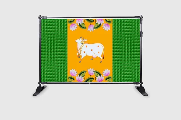 Multicolour_Polyester_Weaved_Coconut_Leaf_Cow_Backdrop_Cloth_For_Festival_/_Pooja_|_5*8