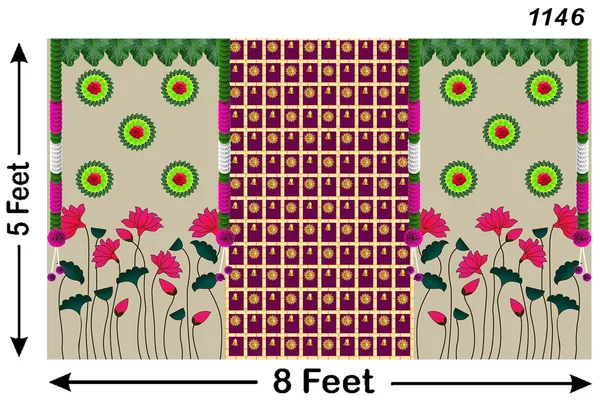 Multicolour_Polyester_Colourful_Hanging_Flower_Backdrop_Cloth_For_Festival_/_Pooja_|_5*8