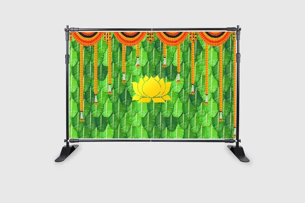 Yellow_Polyester_Marigold_Flower_Banana_Leaf_Lotus_Backdrop_Cloth_For_Festival_/_Pooja_|_5*8