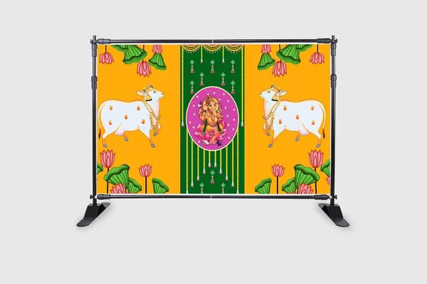 Multicolour_Polyester_Two_Cows_Ganeshji_Backdrop_Cloth_For_Festival_/_Pooja_|_5*8