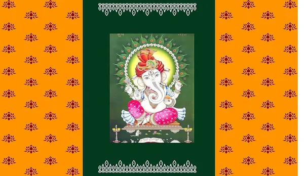 Multicolour_Polyester_Lotus_Flower_Ganeshji_Backdrop_Cloth_For_Festival_/_Pooja_|_5*8