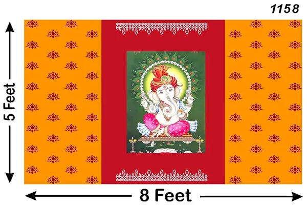 Multicolour_Polyester_Lotus_Flower_Ganeshji_Backdrop_Cloth_For_Festival_/_Pooja_|_5*8