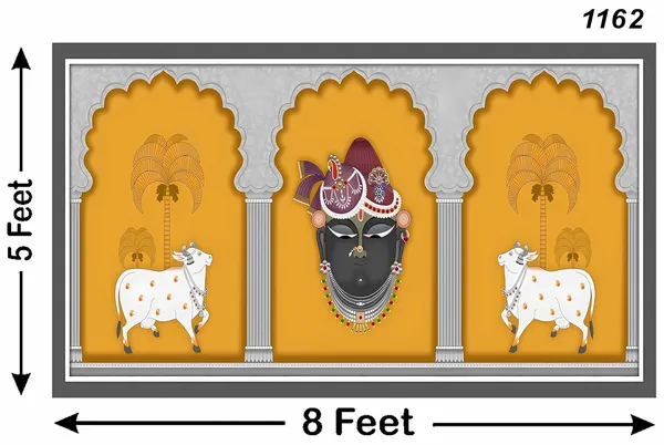 Multicolour_Polyester_God_Shreenathji_Cows_Backdrop_Pichwai_Cloth_For_Festival_/_Pooja_|_5*8