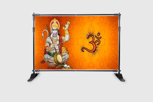 Multicolour_Polyester_Lord_Hanumanji_Backdrop_Cloth_For_Festival_/_Pooja_|_5*8