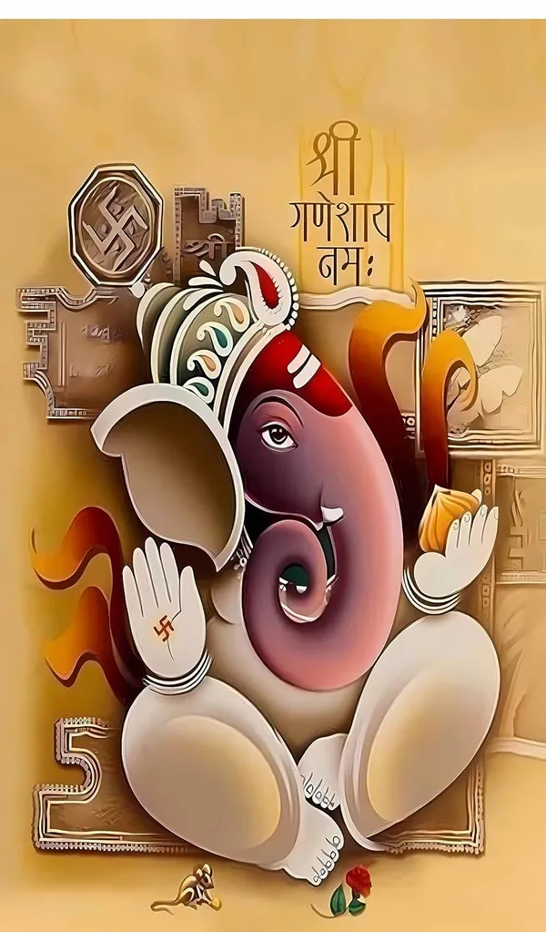 Multicolour_Polyester_Lord_Ganeshji_Backdrop_Cloth_For_Festival_/_Pooja_|_8*5