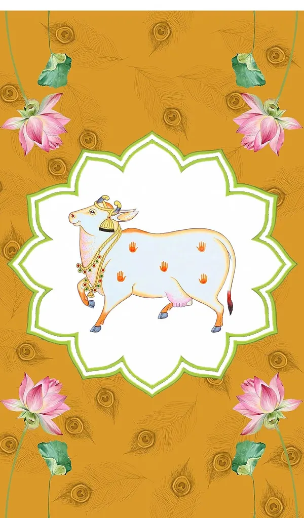 Multicolour_Polyester_Gomatha_Lotus_Flower_Backdrop_Cloth_For_Festival_/_Pooja_|_8*5