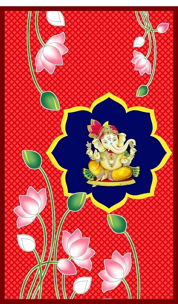 Multicolour_Polyester_Lord_Ganeshji_Lotus_Backdrop_Cloth_For_Festival_/_Pooja_|_8*5