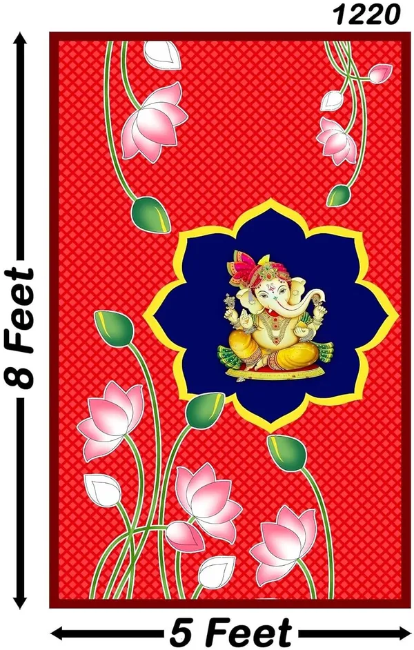Multicolour_Polyester_Lord_Ganeshji_Lotus_Backdrop_Cloth_For_Festival_/_Pooja_|_8*5