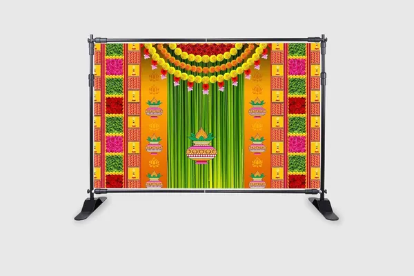 Multicolour_Polyester_Marigold_Rose_Flower_Kalash_Backdrop_Cloth_For_Festival_/_Pooja_|_5*8