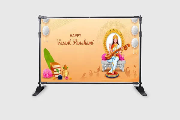 Multicolour_Polyester_Happy_Vasant_Panchmi_Goddess_Sarsawati_Backdrop_Cloth_For_Festival_/_Pooja_|_5*8