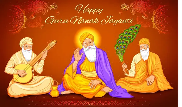 Multicolour_Polyester_Happy_Guru_Nanak_Jayanti_Backdrop_Cloth_For_Festival_/_Pooja_|_5*8