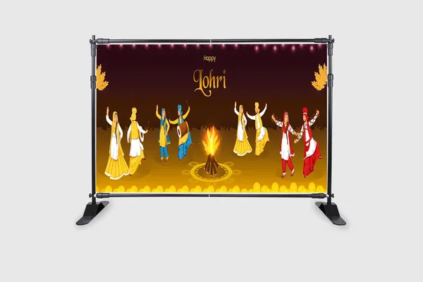 Multicolour_Polyester_Happy_Lohri_Backdrop_Cloth_For_Festival_/_Pooja_|_5*8