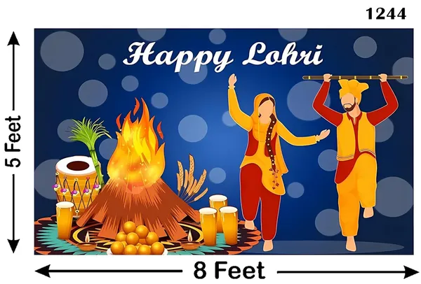 Multicolour_Polyester_Happy_Lohri_Backdrop_Cloth_For_Festival_/_Pooja_|_5*8