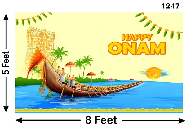 Multicolour_Polyester_Snakeboat_Race_Onam_Celebration_Backdrop_Cloth_For_Festival_/_Pooja_|_5*8