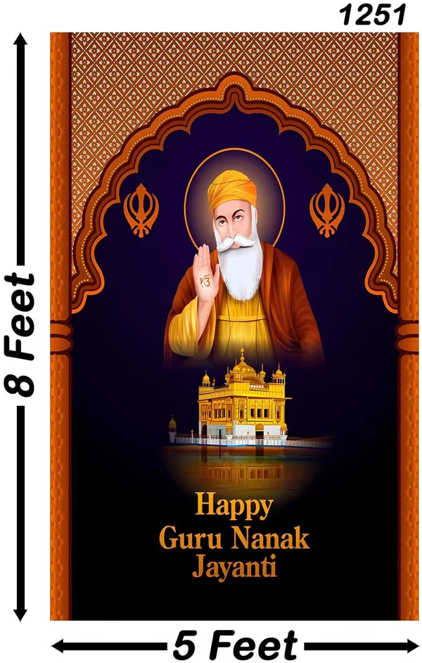 Multicolour_Polyester_Happy_Guru_Nanak_Jayanti_Backdrop_Cloth_For_Festival_/_Pooja_|_8*5