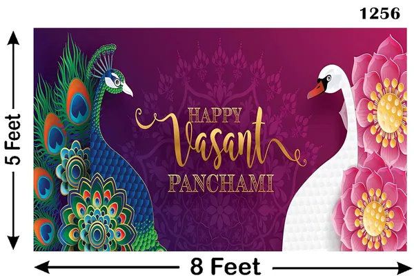 Multicolour_Polyester_Happy_Vasant_Panchmi_Backdrop_Cloth_For_Festival_/_Pooja_|_5*8