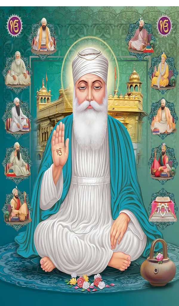 Multicolour_Polyester_Guru_Nanak_Gurupurab_Backdrop_Cloth_For_Festival_/_Pooja_|_8*5