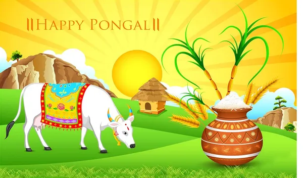 Multicolour_Polyester_Sunrise_Cow_Pongal_Backdrop_Cloth_For_Festival_/_Pooja_|_5*8