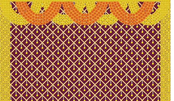 Red_&_Yellow_Polyester_Marigold_Flower_Bamboo_Zigzag_Backdrop_Cloth_For_Festival_/_Pooja_|_5*8