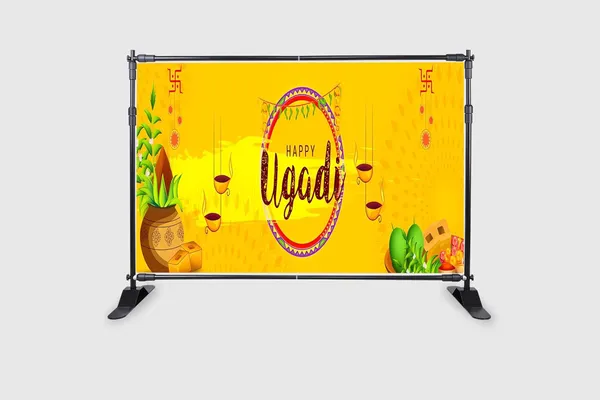 Multicolour_Polyester_Happy_Ugadi_The_New_Year_Day_Backdrop_Cloth_For_Festival_/_Pooja_|_5*8