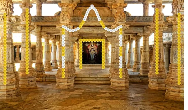 Multicolour_Polyester_Venketeshwar_Balaji_Temple_Backdrop_5Feet_8Feet_Cloth_For_Festival_/_Pooja_|_5*8