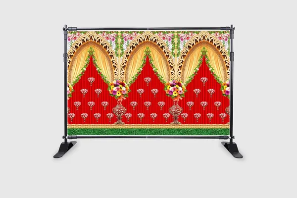 Multicolour_Polyester_Decorative_Flower_Backdrop_Cloth_For_Festival_/_Pooja_|_5*8