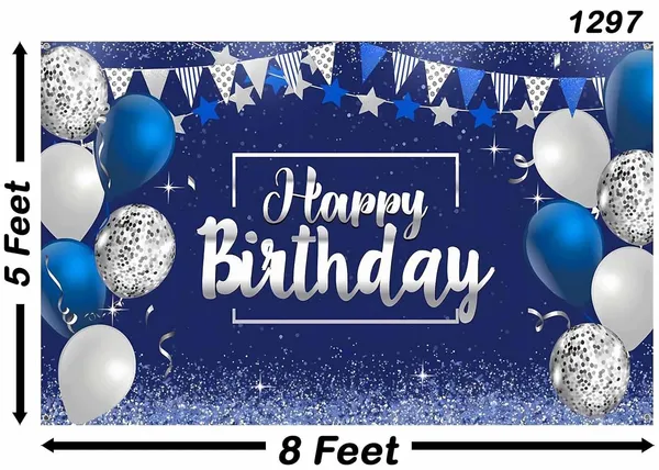 Multicolour_Polyester_Happy_Birthday_Banner_Sign_Poster_Large_Backdrop_Cloth_For_Festival_/_Pooja_|_5*8
