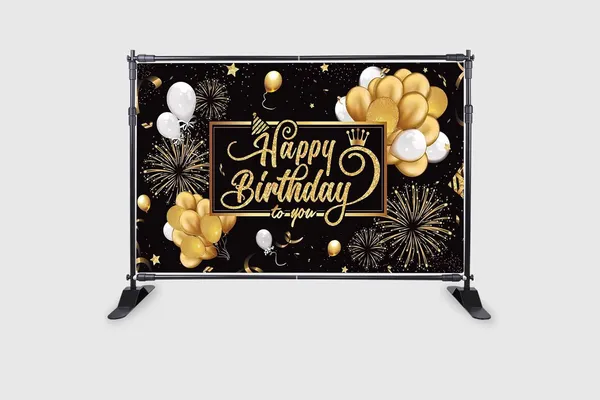 Multicolour_Polyester_Happy_Birthday_Banner_Sign_Poster_Glitter_Backdrop_Cloth_For_Festival_/_Pooja_|_5*8