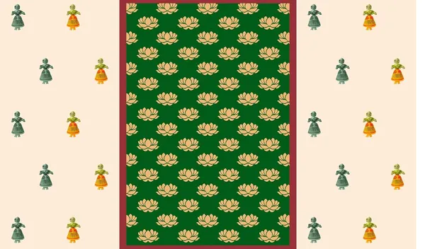 Green_Polyester_Lotus_Backdrop_Cloth_For_Festival_/_Pooja_|_5*8