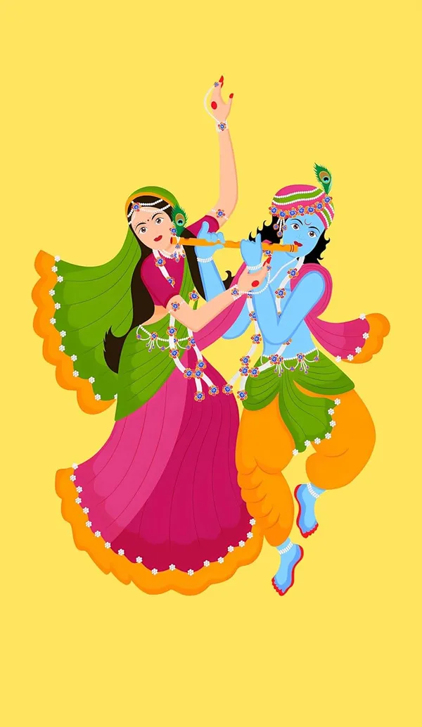 Multicolour_Polyester_Lord_Radha_Krishna_Backdrop_8Feet_5Feet_Cloth_For_Festival_/_Pooja_|_8*5