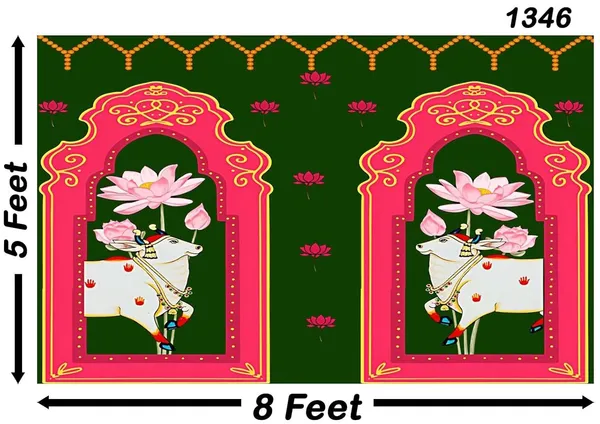 Multicolour_Polyester_Holy_Cow_Backdrop_Cloth_For_Festival_/_Pooja_|_5*8