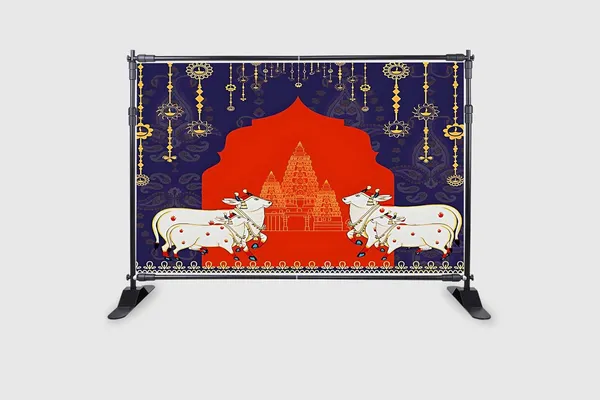 Multicolour_Polyester_Holy_Cow_Temple_Backdrop_Cloth_For_Festival_/_Pooja_|_5*8