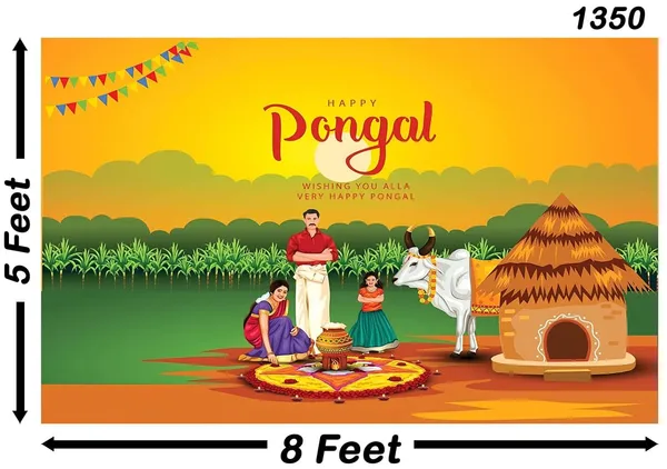 Multicolour_Polyester_Happy_Pongal_Backdrop_Cloth_For_Festival_/_Pooja_|_5*8