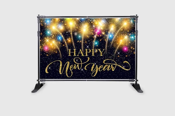 Gold_&_Black_Polyester_Happy_New_Year_Theme_Backdrop_Cloth_For_Festival_/_Pooja_|_5*8
