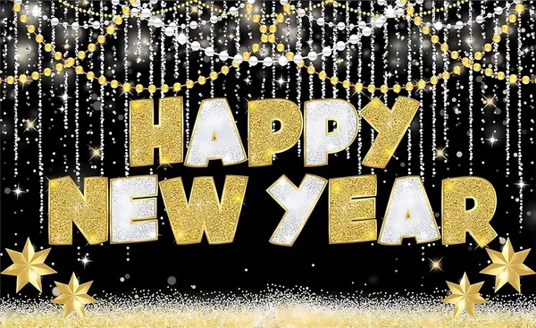 Gold_&_Black_Polyester_Happy_New_Year_Banner_Backdrop_Cloth_For_Festival_/_Pooja_|_5*8