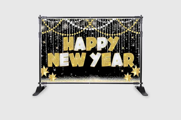 Gold_&_Black_Polyester_Happy_New_Year_Banner_Backdrop_Cloth_For_Festival_/_Pooja_|_5*8