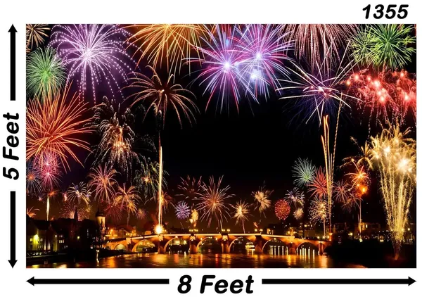 Multicolour_Polyester_Happy_New_Year_Backdrop_City_Night_Cloth_For_Festival_/_Pooja_|_5*8