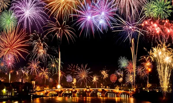 Multicolour_Polyester_Happy_New_Year_Backdrop_City_Night_Cloth_For_Festival_/_Pooja_|_5*8