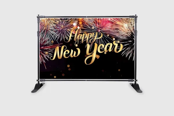 Gold_Polyester_Happy_New_Year_Backdrop_Fireworks_Cloth_For_Festival_/_Pooja_|_5*8