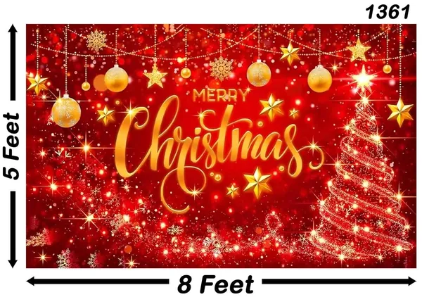 Red_Polyester_Merry_Christmas_Backdrop_Glitter_Bokeh_Cloth_For_Festival_/_Pooja_|_5*8