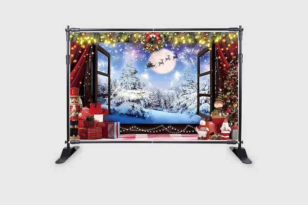 Multicolour_Polyester_Christmas_Photo_Backdrop_Window_Xmas_Pine_Cloth_For_Festival_/_Pooja_|_5*8