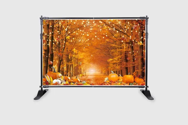 Orange_Polyester_Fall_Photography_Backdrop_Autumn_Maple_Leaves_Cloth_For_Festival_/_Pooja_|_5*8