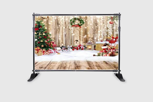 Multicolour_Polyester_Christmas_Rustic_Wood_Snow_Backdrop_Tree_Cloth_For_Festival_/_Pooja_|_5*8