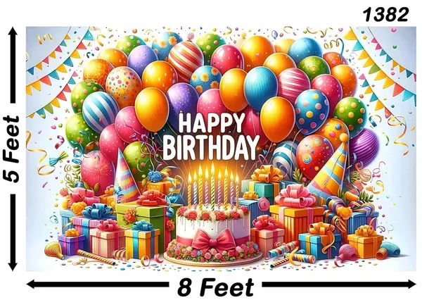 Multicolour_Polyester_Balloon_Cake_Themed_Happy_Birthday_Backdrop_Cloth_For_Festival_/_Pooja_|_5*8