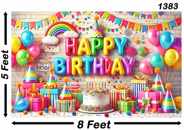 Multicolour_Polyester_Balloon_Cake_Themed_Happy_Birthday_Backdrop_Cloth_For_Festival_/_Pooja_|_5*8