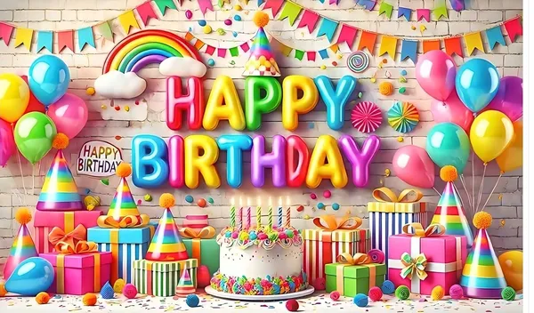 Multicolour_Polyester_Balloon_Cake_Themed_Happy_Birthday_Backdrop_Cloth_For_Festival_/_Pooja_|_5*8
