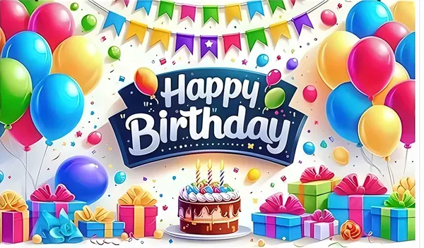 Multicolour_Polyester_Balloon_Cake_Gift_Themed_Happy_Birthday_Backdrop_Cloth_For_Festival_/_Pooja_|_5*8