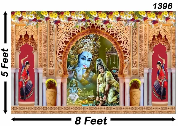 Multicolour_Polyester_Backdrop_Cloth_For_Festival_/_Pooja_|_5*8