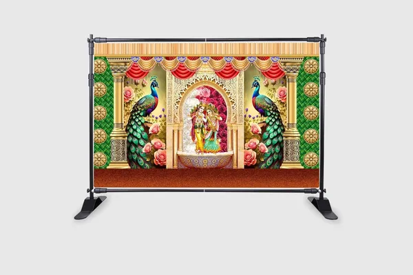 Multicolour_Polyester_Radha_Krishnaji_Peacock_Backdrop_Cloth_For_Festival_/_Pooja_|_5*8